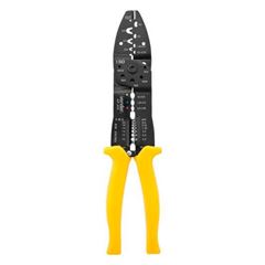 Alicate Prensa Terminais Pré-isolado para Corte e Desencapar AP055 Amarelo VONDER / REF. 3686200400
