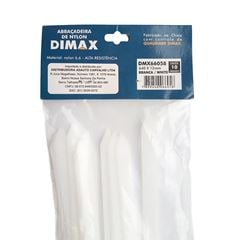 Abraçadeira de Nylon 640x12mm 10 Peças Branca DIMAX / REF. DMX05453