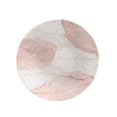 Prato de Porcelana 21cm para Sobremesa Rosé Decorado TRAMONTINA / REF. 96580/004