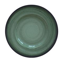 Prato Porcelana 27cm Raso Rústico Verde Decorado TRAMONTINA / REF. 96980/003