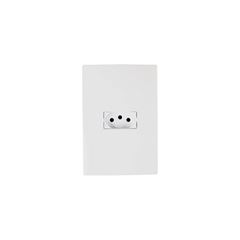 Tomada 4x2 Simples 2P+T 10A Horizontal I9 Branco ILUMI / REF. 94140