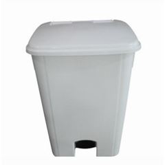 Lixeira em Polipropileno 100 Litros Coletora com Pedal Branco BRALIMPIA / REF. MVCP10BR