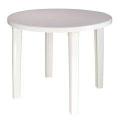 Mesa Redonda Em Polipropileno 89cm Montável Cassino Branca TRAMONTINA / REF. 92301910