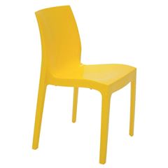 Cadeira em Polipropileno Alice Brilho Amarela TRAMONTINA / REF. 92037000