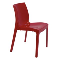 Cadeira em Polipropileno Alice Brilho Vermelho TRAMONTINA / REF. 92037040