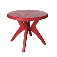 Mesa em Polipropileno 90cm Redonda Deluxe Vermelho FORTE PLÁSTICO / REF. 7894855221245