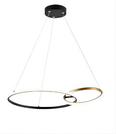 Pendente em Metal Led 51W Bivolt Seal 3 Cores Dourado e Preto DILUX / REF. DI00807