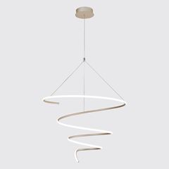 Pendente em Metal Led 36W Bivolt Nautilus 3 Cores Dourado DILUX / REF. DI00883