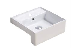 Cuba Semi Encaixe 41x41cm Quadrada San Diego Branca DIMAR / REF. DMR01415