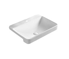 Cuba Semi Encaixe 58,5x46cm Retangular Duke Branca DIMAR / REF. DMR01408