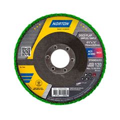 Disco de Lixa GR120 115mm Desbaste Flap R244 NORTON / REF. 000000066254443864