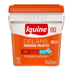 Tinta Acrílica Fosca Delanil Rende Muito 15L Retangular Branco Neve IQUINE / REF. 70300271