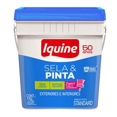Tinta Acrílica Fosca Sela e Pinta 15L Retangular Palha IQUINE / REF. 333301471