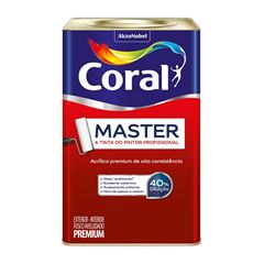 Tinta Acrílica Fosca Master 18L Branco CORAL / REF. 5902214