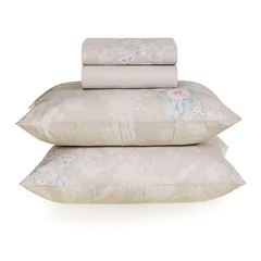 Jogo de Cama King Algodão 4 Peças Poliana Cinza  KARSTEN / REF. 3492275