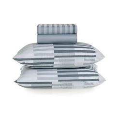 Kit Colcha Casal Algodão 3 Peças Julian Azul KARSTEN / REF. 3412922