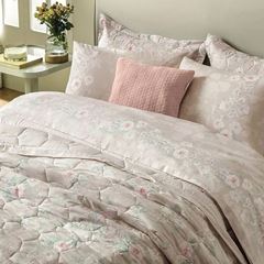 Kit Colcha Casal Algodão 3 Peças Poliana Cinza KARSTEN / REF. 3493115