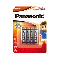 Pilha AAA Alcalina Power Cartela com 4 Unidades PANASONIC / REF. LR03XAB/4B192