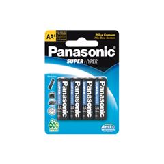 Pilha AA Super Hyper Cartela com 4 Unidades PANASONIC / REF. UM-3SHS