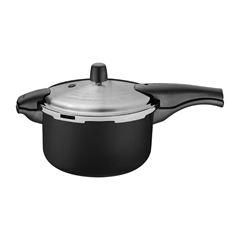 Panela de Pressão em Alumínio 6 Litros Vancouver Effect Preto TRAMONTINA / REF. 20592/424