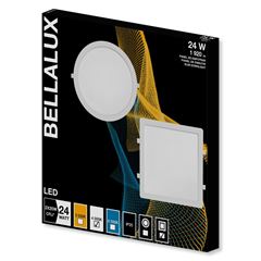 Painel em Abs Led 24w Bivolt Embutir Quadrado 4000K BELLALUX / REF. 7022772