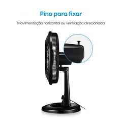 Ventilador 40cm de Mesa 220v com 7 Pás Breeze Air Preto ELGIN / REF. 42VEN4002000