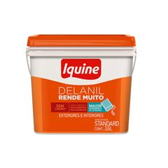 Tinta Acrílica Fosca Delanil Rende Muito 3,6Litros Retangular Branco Neve IQUINE / Ref. 70300221R