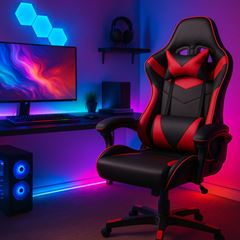 Cadeira Gamer Confort Plus Vermelha DESIGN DECOR / REF. DDC03921