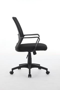 Cadeira para Escritório com Base Giratória Pesaro Preta DESIGN DECOR / REF. DDC02375