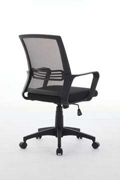 Cadeira para Escritório com Base Giratória Pesaro Preta DESIGN DECOR / REF. DDC02375