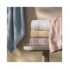 Toalha de Rosto em Algodão 48x70cm Empire Lilás KARSTEN / REF. 3182047