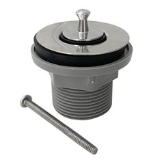 Válvula para Lavatório de Inox 11/4 polegadas Universal Cromado QUALIZ / REF. QL-VU