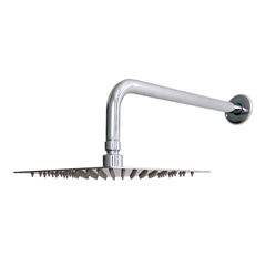 Chuveiro de Metal Slim Select com Haste Curvada Cromado QUALIZ / REF. QL-CH20CURV