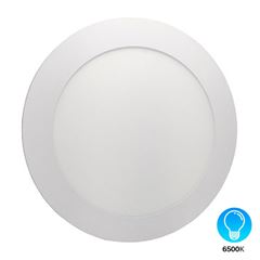 Painel LED em Alumínio 24W de Embutir Bivolt Redondo 6500k Branco DILUX / REF. DI03716