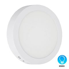 Painel LED 18W de Sobrepor Bivolt Redondo 6500K Branco DILUX / REF. DI03846