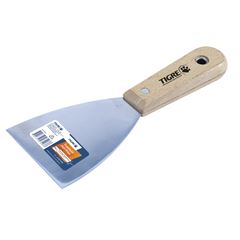 Espátula de Aço Inox 3,8cm com Cabo de Madeira 2153/11/2 PINCÉIS TIGRE / REF. 62153006