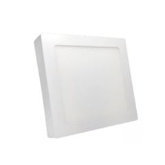 Painel LED em Alumínio 18W de Sobrepor Bivolt Quadrado 4000K Branco DILUX / REF. DI03747