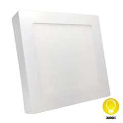 Painel Led em Alumínio 24W de Sobrepor Bivolt Quadrado 3000K Branco DILUX / REF. DI03778