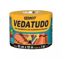 Fita Adesiva 10cmx10m Vedatudo VEDACIT / REF. 148083