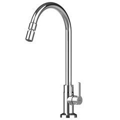Torneira para Cozinha em Metal de Mesa com Bica Alta Urban Ref Q Cromado QUALIZ / REF. 90987589006