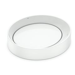 Cuba de Apoio Oval 45x40cm Designer D5 Branca CELITE / REF. 1380850017300