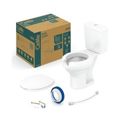 Kit Bacia Sanitária com Caixa Acoplada 3 e 6L com Assento e Itens de Instalação com Abertura Frontal Acesso Branca CELITE / REF. 1313590010300