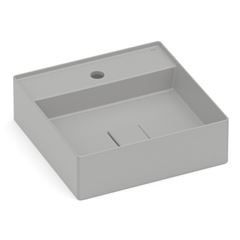 Cuba de Apoio Quadrada 40cm Terra T9 Branca ROCA / REF. A32787T000