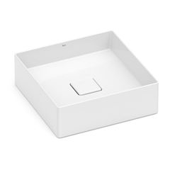 Cuba de Apoio Quadrada 35cm Terra T4 Branca ROCA / REF. A32787V000