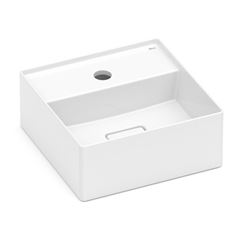 Cuba de Apoio Quadrada 30cm com Mesa Terra T7 Branca ROCA / REF. A32787X000