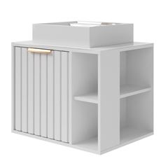 Gabinete para Banheiro MDF Suspenso 60cm Noruega com Cuba Branco MGM / REF. 31607.2