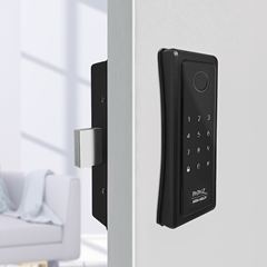 Fechadura Digital de Sobrepor Smart Lock com Biometria SL140B Preto Fosco PAPAIZ / REF. 0560140BPR