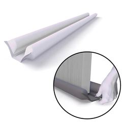 Veda Porta Poliéster 70cm Duplo Branco TCD HOME / REF. 504