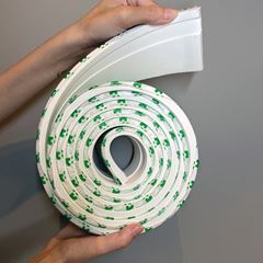 Rodapé de EVA 7cm x 10m Autocolante RP16 Branco MEU RODAPÉ / REF. 720