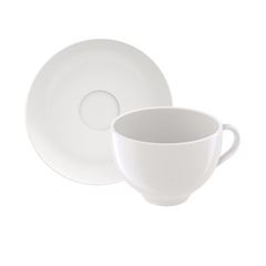 Xícara com Pires em Porcelana 250ml para Chá Maria Augusta TRAMONTINA / REF. 96900/089